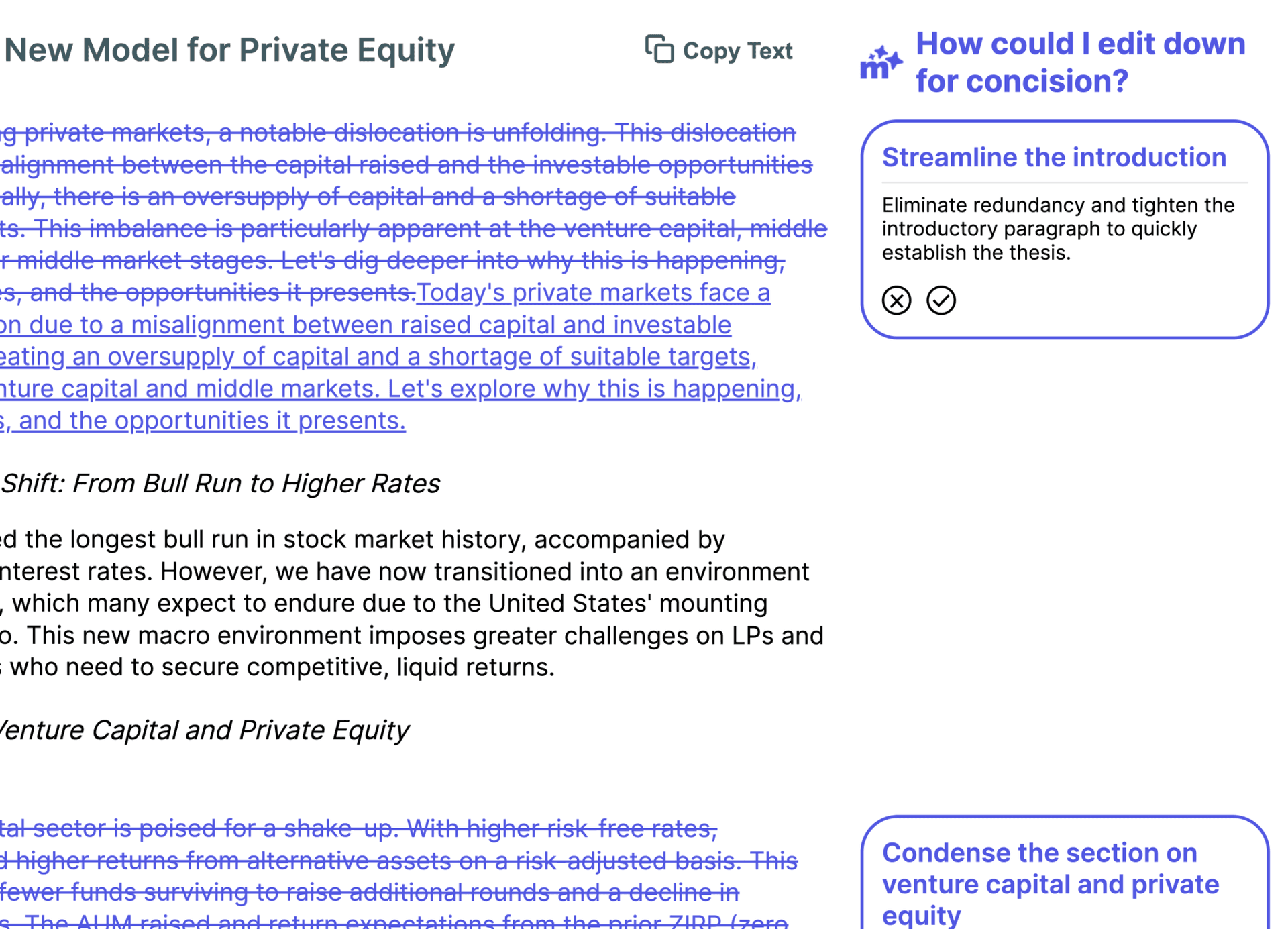 screenshot of monolog app